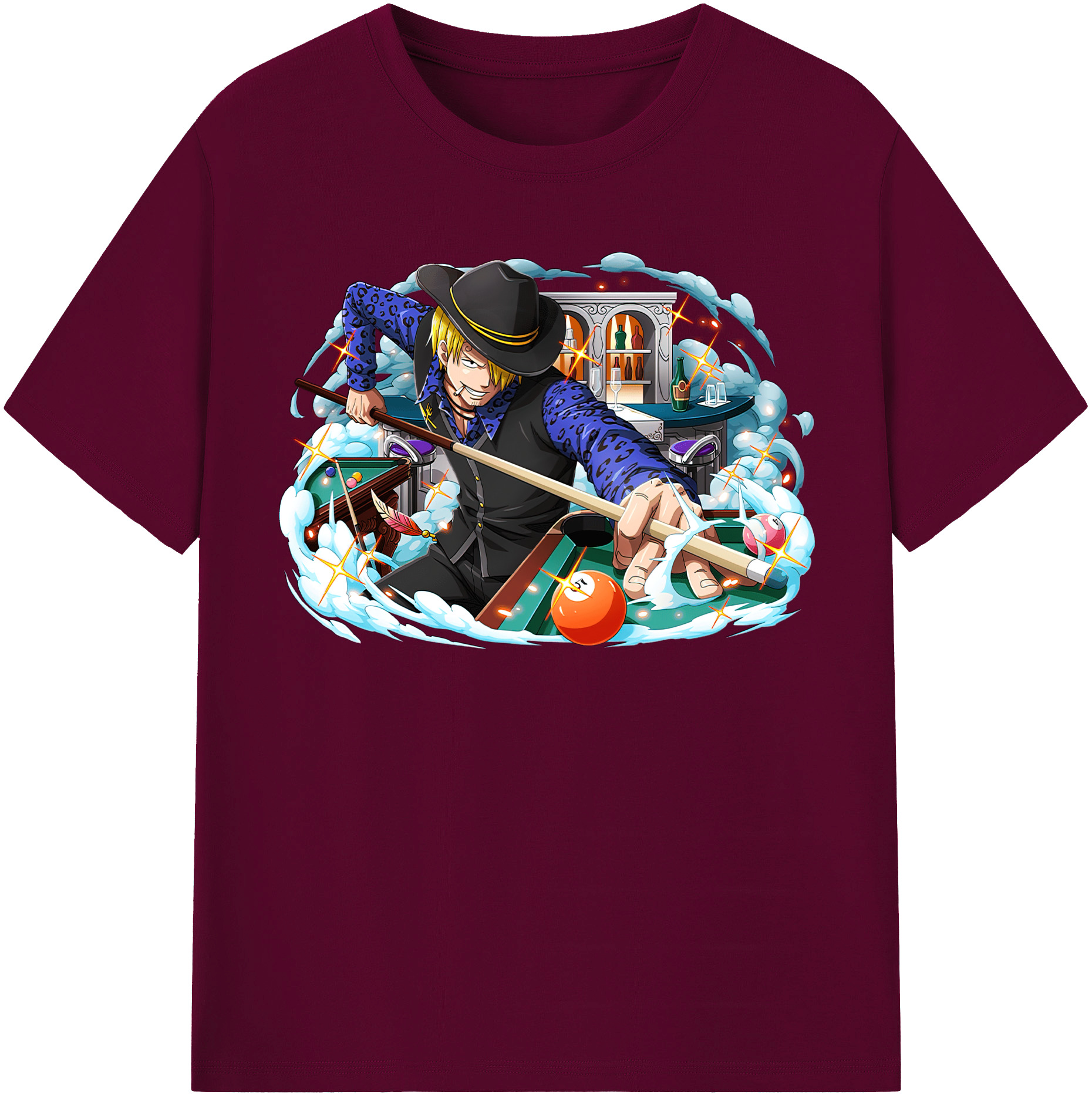 （画像用） ワンピース サンジ ONE PIECE Sanji レディースカジュアルプリントTシャツ（綿100％）